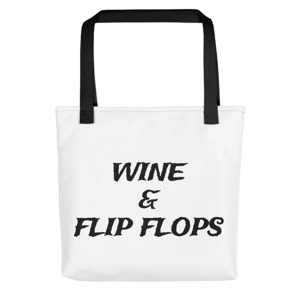 Clique + Clique Wine and Flip Flops Tote Bag