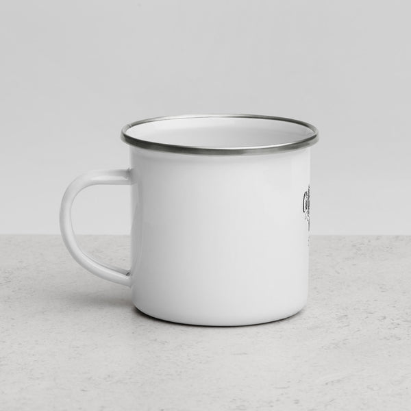 Clique + Clique Collection Enamel Mug Coffee is My Daytime Wine