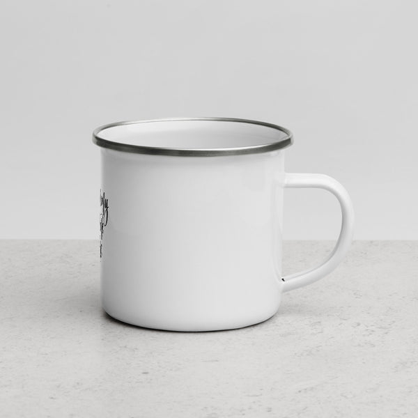 Clique + Clique Collection Enamel Mug Coffee is My Daytime Wine